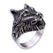Bague Loup Gris (Acier)